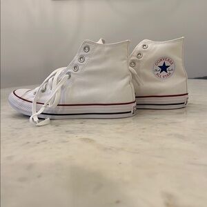 Converse White High-Top Sneakers
